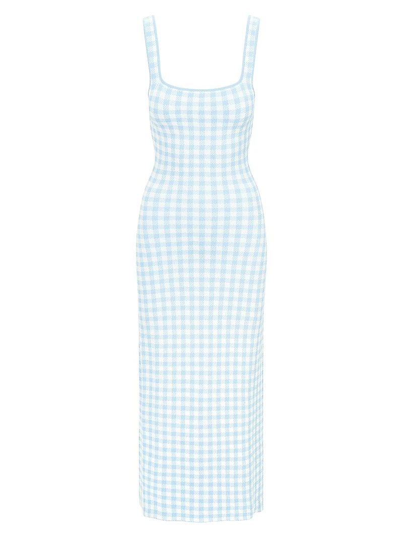 Katie Gingham Midi-Dress