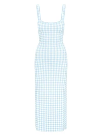 Katie Gingham Midi-Dress