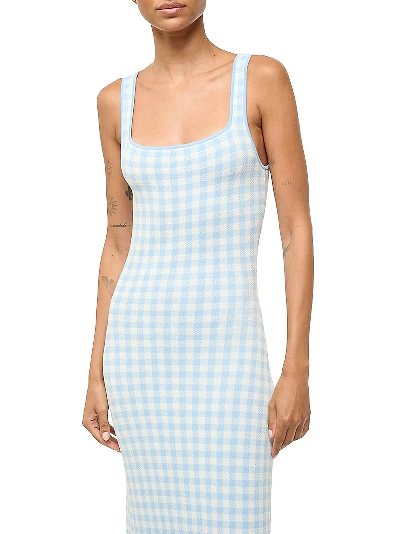 Katie Gingham Midi-Dress