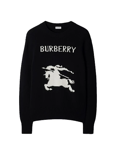 Equestrian Knight Design Wool & Cashmere Sweater