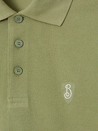 Embroidered Logo Cotton Polo Shirt