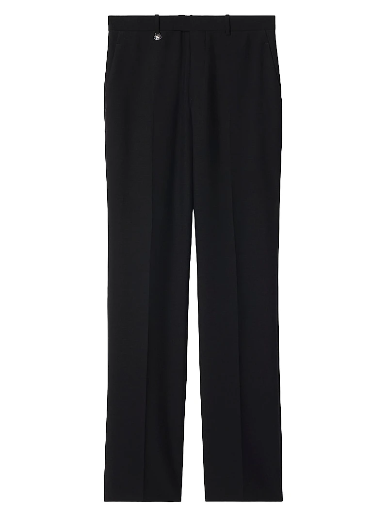 Tailored Wool-Mohair Slim Trousers
