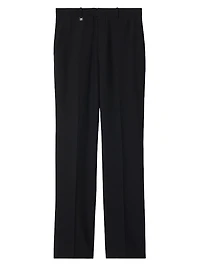 Tailored Wool-Mohair Slim Trousers