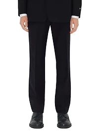 Tailored Wool-Mohair Slim Trousers