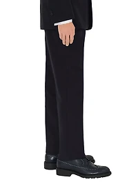 Tailored Wool-Mohair Slim Trousers