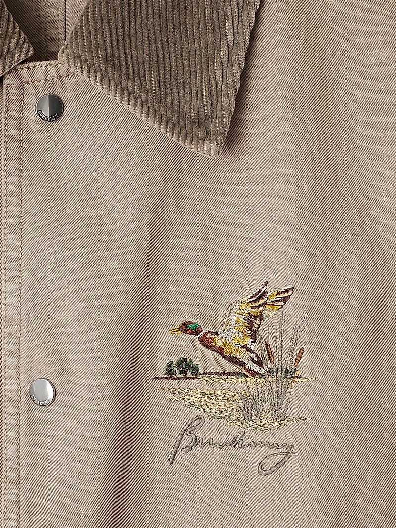 Embroidered Cotton Field Jacket