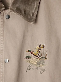 Embroidered Cotton Field Jacket
