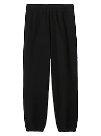 Check Label Cotton Jogging Pants