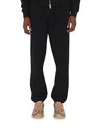 Check Label Cotton Jogging Pants