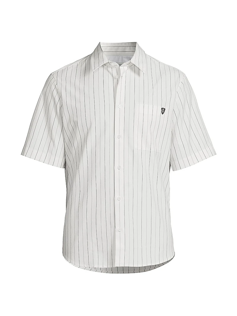 Cotton Button-Front Shirt