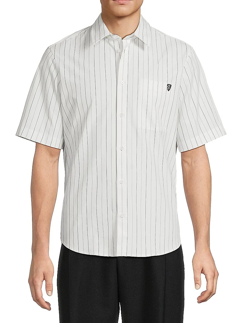 Cotton Button-Front Shirt