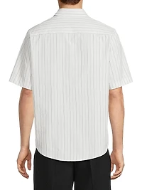 Cotton Button-Front Shirt