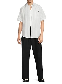 Cotton Button-Front Shirt