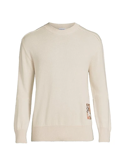 Check Label Wool Sweater