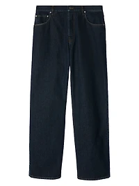 Mid-Rise Straight-Leg Jeans