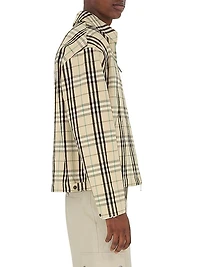 Harrington Check Cotton Zip-Front Jacket
