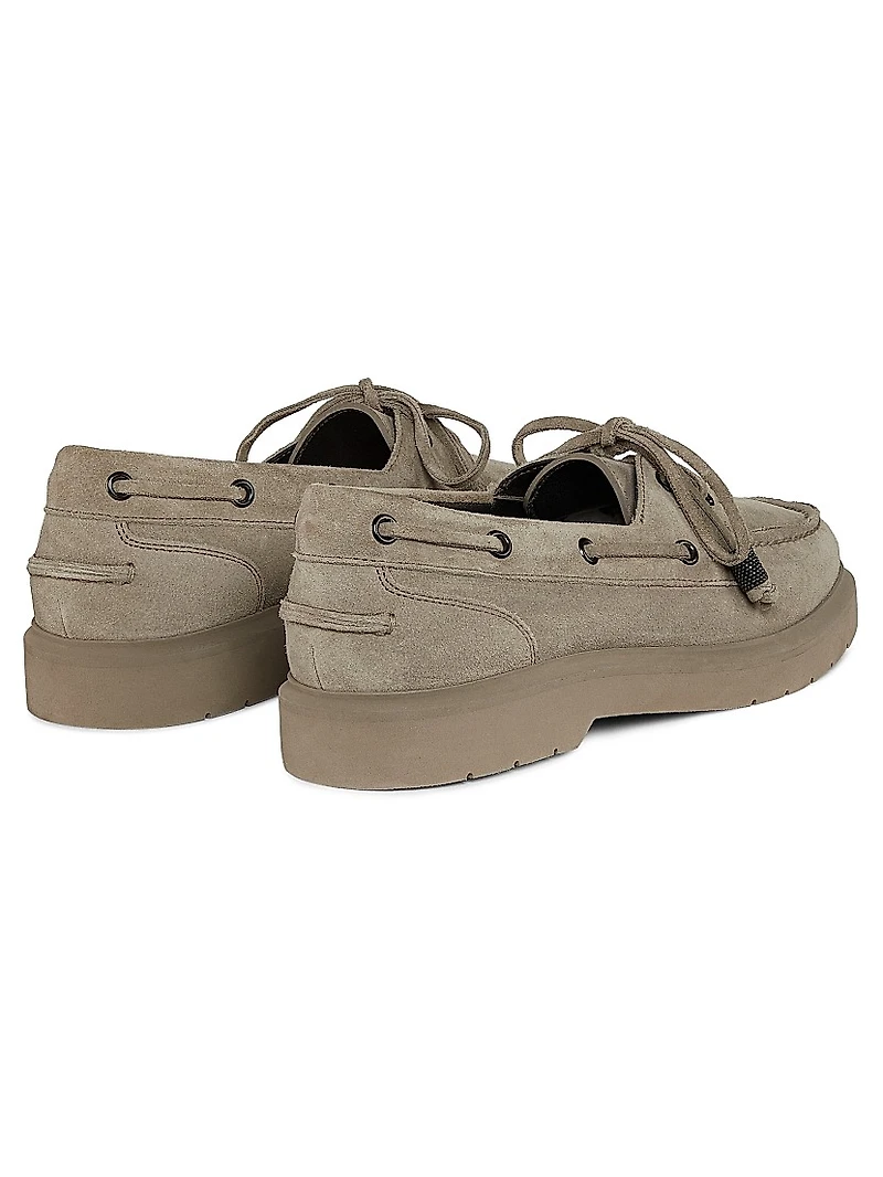 Suede Sail Penny Loafers