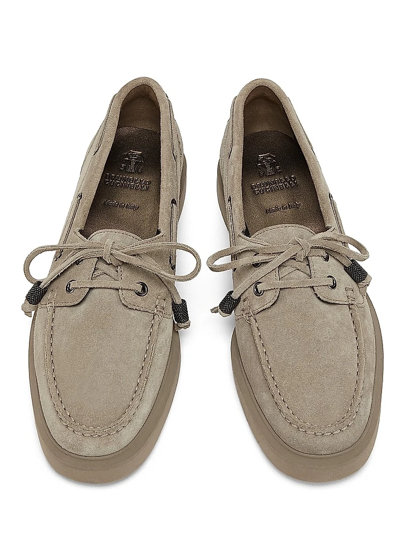 Suede Sail Penny Loafers