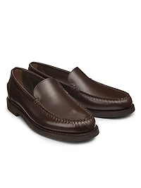 Monili-Detailed Leather Loafers