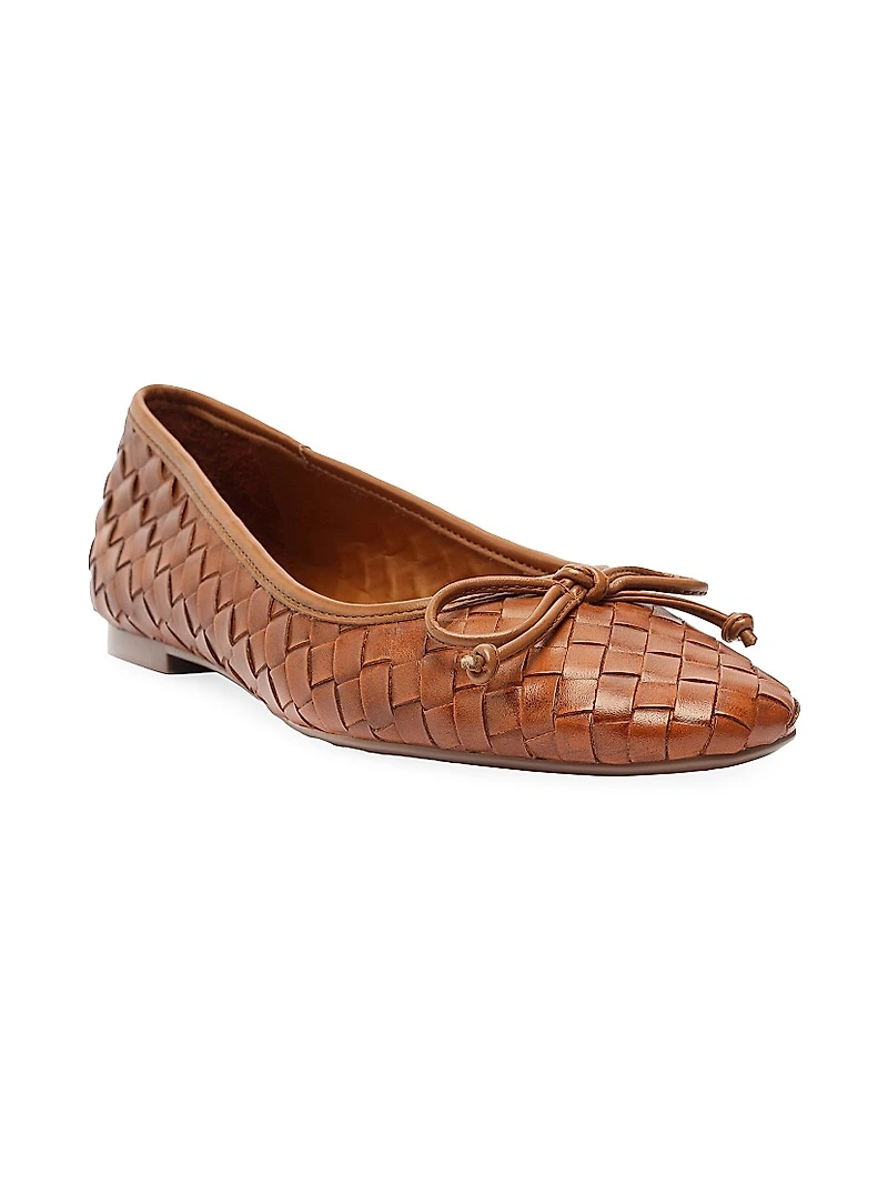 Arissa Woven Leather Flats