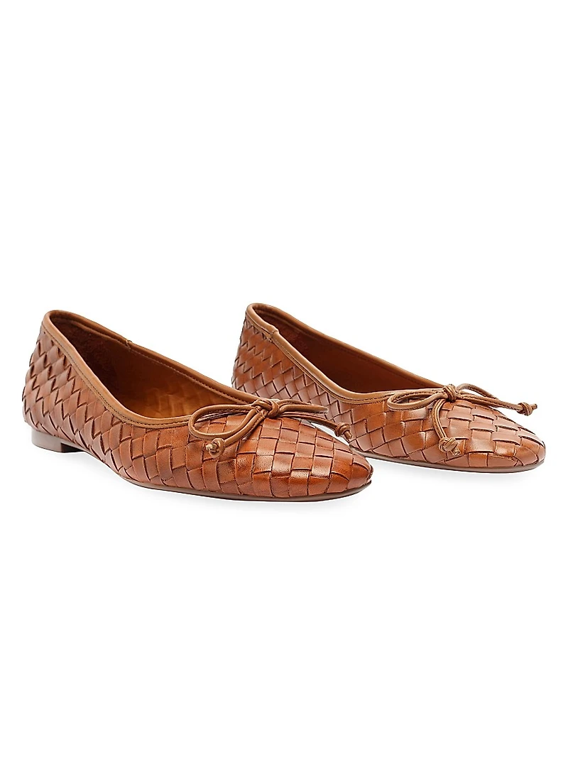 Arissa Woven Leather Flats