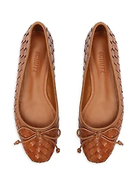 Arissa Woven Leather Flats