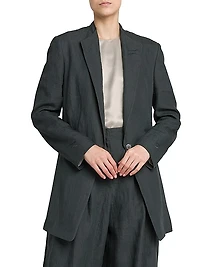 Compact Linen Blazer