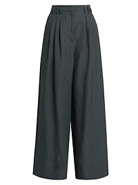 Compact Linen Trousers