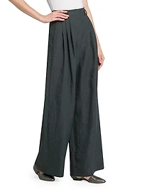 Compact Linen Trousers