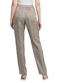 Micro Jacquard Elasticized Trousers