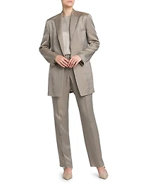 Micro Jacquard Elasticized Trousers