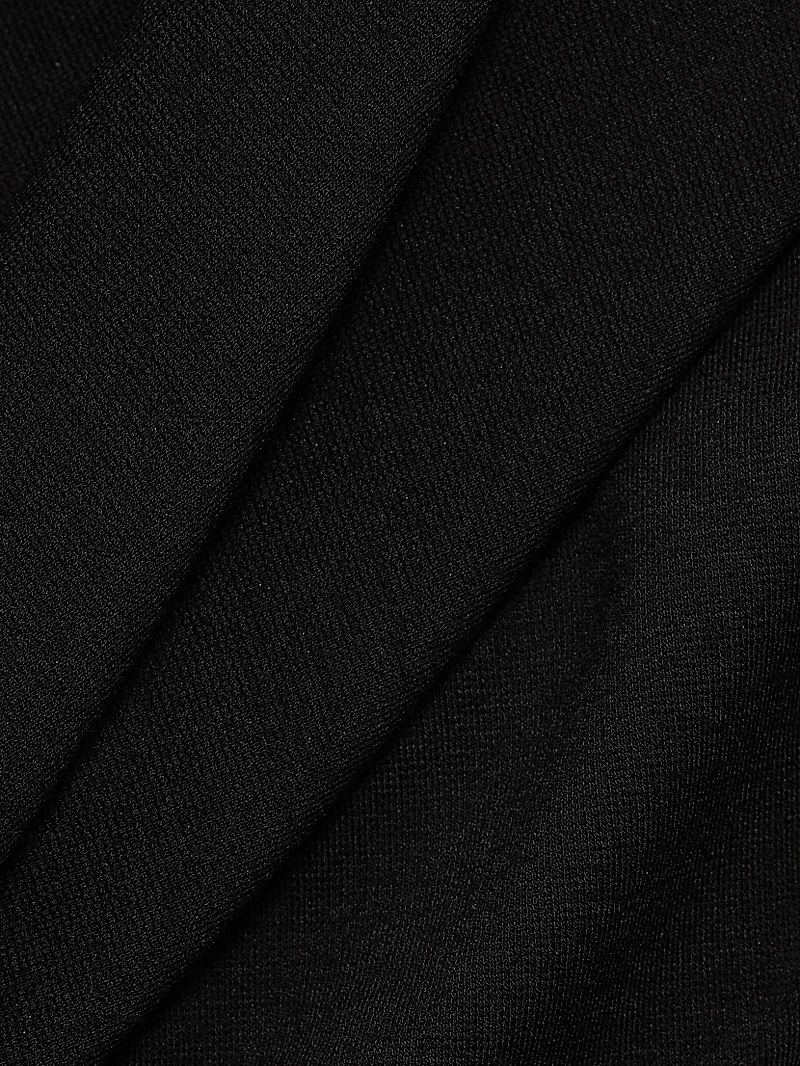 Draped Jersey Sheath Dress