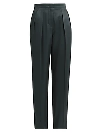 Double Silk Satin Trousers