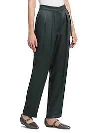 Double Silk Satin Trousers