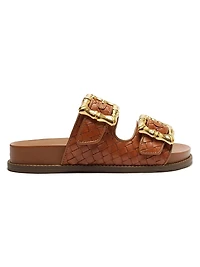 Enola Woven Leather Sandals