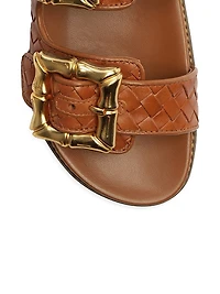 Enola Woven Leather Sandals