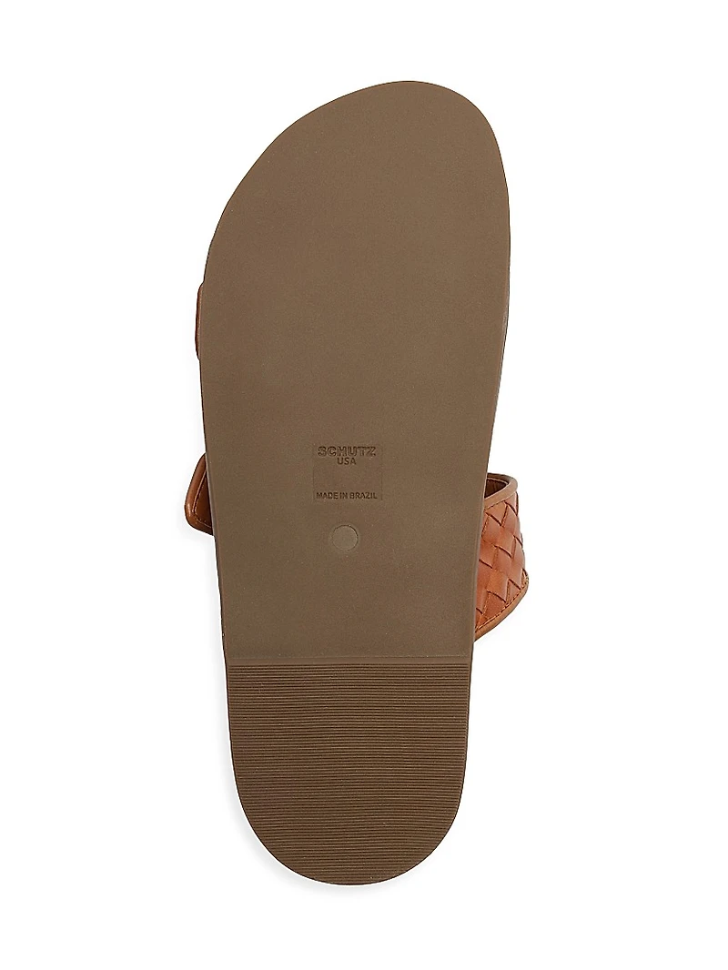 Enola Woven Leather Sandals