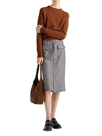 Wool Midi-Skirt