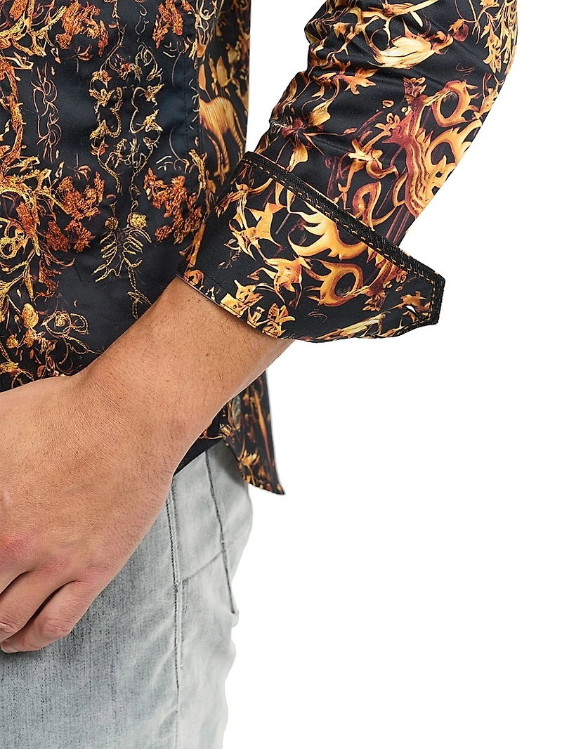 Brut Printed Button-Front Shirt
