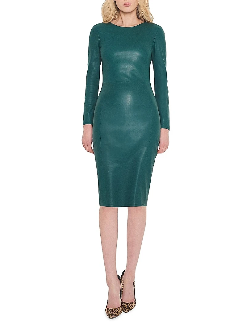 Mrs. Smith Stretch Leather Dress