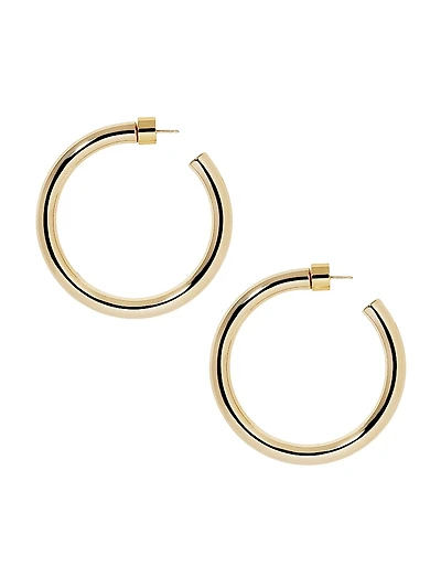 Natasha 10K Gold Huggies Earrings