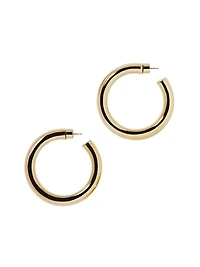 Jamma 10K-Gold-Plated Huggie Earrings