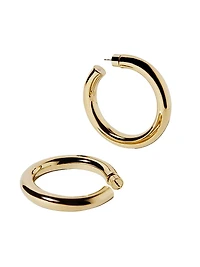 Jamma 10K-Gold-Plated Huggie Earrings