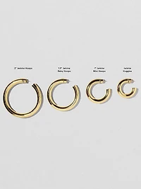 Jamma 10K-Gold-Plated Huggie Earrings