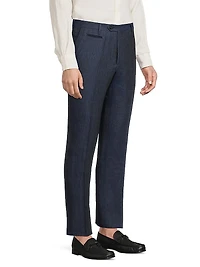 Straight-Leg Linen Trousers