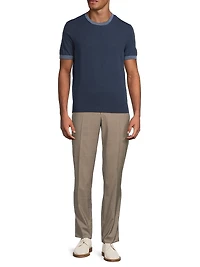 Cotton-Silk Crewneck T-Shirt