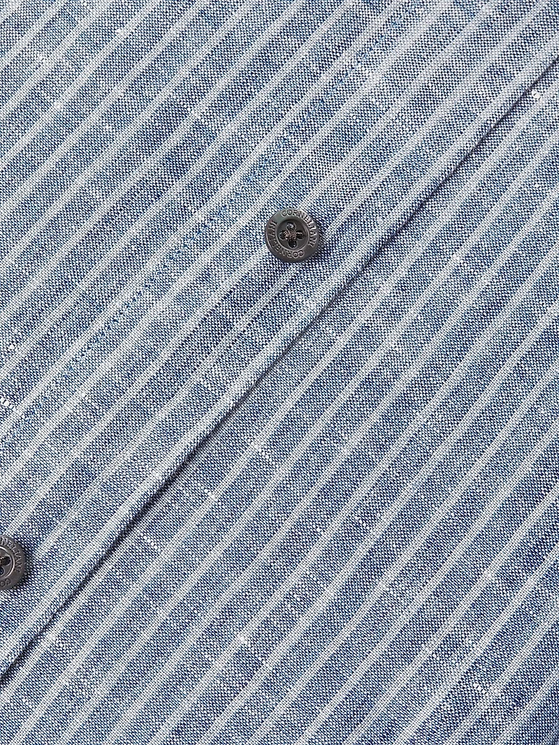 Washed Linen Stripe Shirt