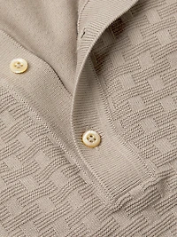 Jacquard Knit Polo Shirt