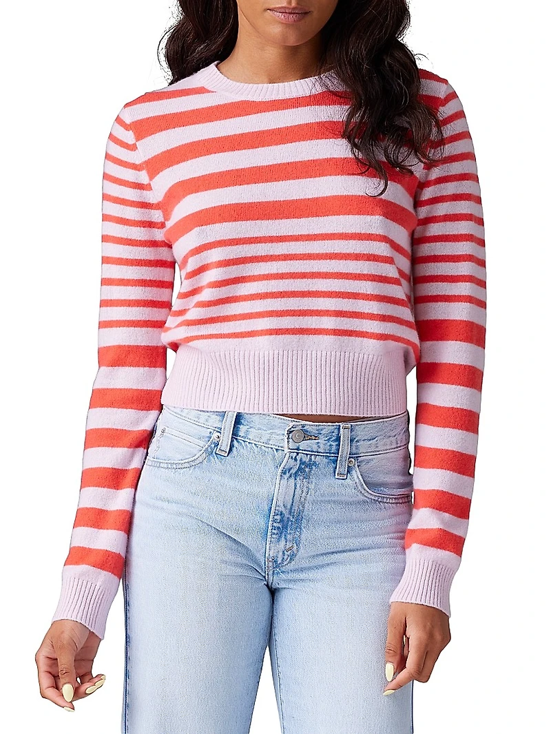 Womad Stripe Little Crew Sweater