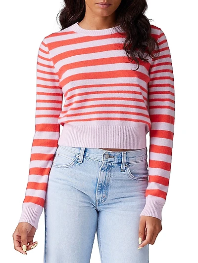 Womad Stripe Little Crew Sweater